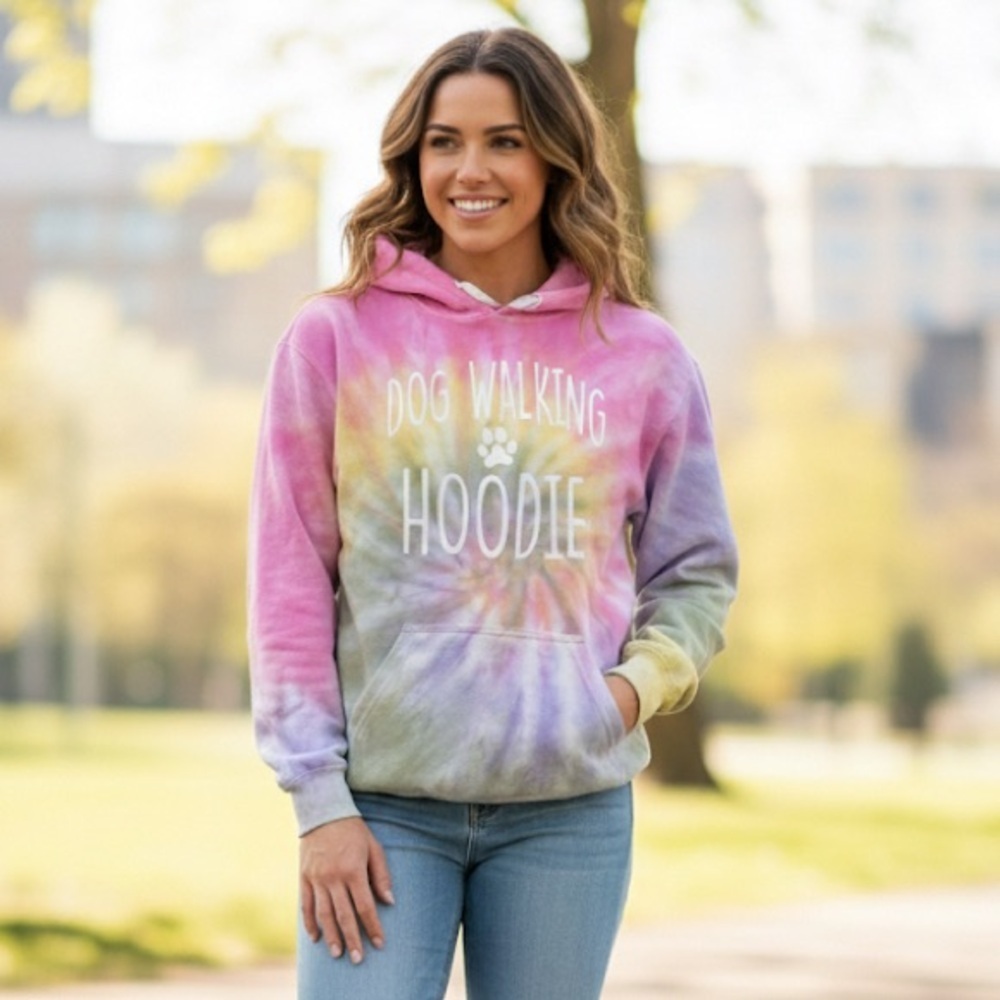 Rivers 5 Tie-Dye Dog Walking Hoodie Size S